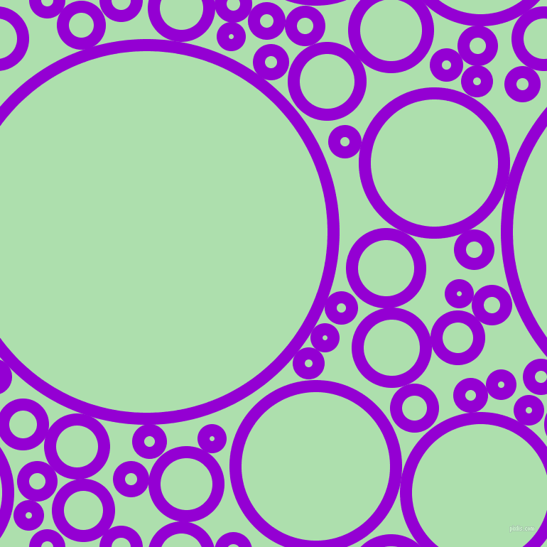 bubbles, circles, sponge, big, medium, small, 17 pixel line width, Dark Violet and Moss Green circles bubbles sponge soap seamless tileable
