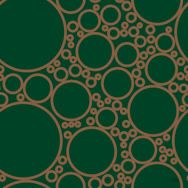bubbles, circles, sponge, big, medium, small, 9 pixel line width, Dark Wood and British Racing Green circles bubbles sponge soap seamless tileable