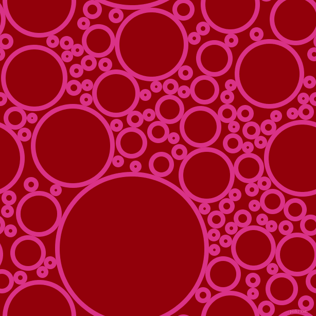 bubbles, circles, sponge, big, medium, small, 9 pixel line width, Deep Cerise and Sangria circles bubbles sponge soap seamless tileable