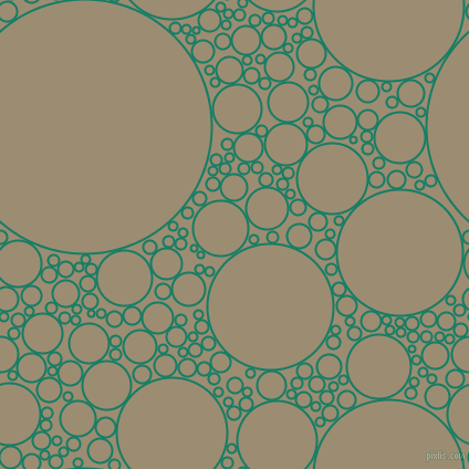 bubbles, circles, sponge, big, medium, small, 2 pixel line width, Deep Sea and Pale Oyster circles bubbles sponge soap seamless tileable
