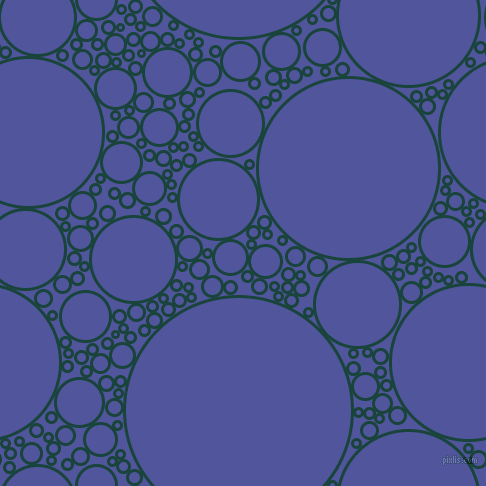 bubbles, circles, sponge, big, medium, small, 3 pixel line width, Deep Teal and Governor Bay circles bubbles sponge soap seamless tileable
