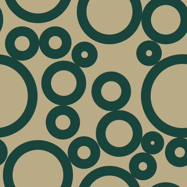 bubbles, circles, sponge, big, medium, small, 33 pixel line width, Deep Teal and Pavlova circles bubbles sponge soap seamless tileable