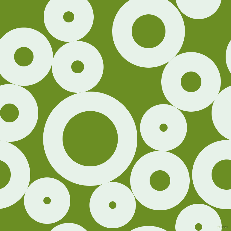 bubbles, circles, sponge, big, medium, small, 65 pixel line width, Dew and Olive Drab circles bubbles sponge soap seamless tileable