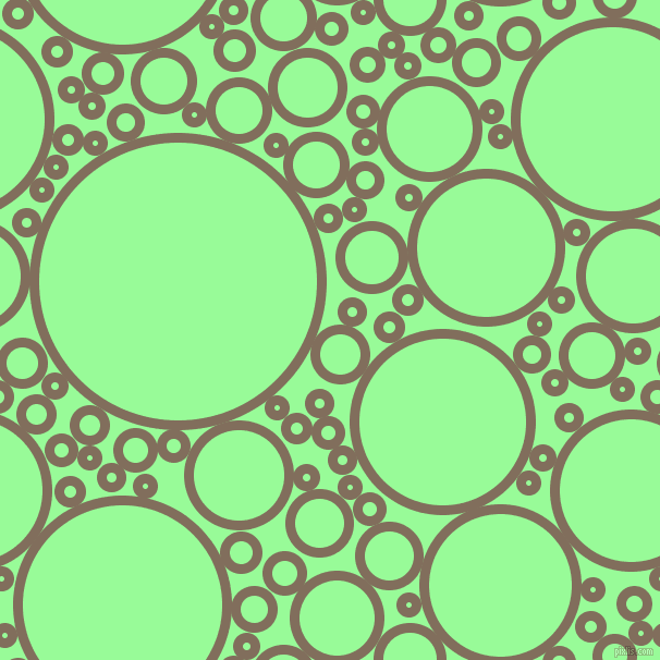 bubbles, circles, sponge, big, medium, small, 9 pixel line width, Donkey Brown and Pale Green circles bubbles sponge soap seamless tileable