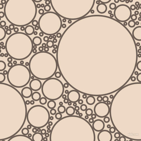 bubbles, circles, sponge, big, medium, small, 5 pixel line width, Dorado and Almond circles bubbles sponge soap seamless tileable