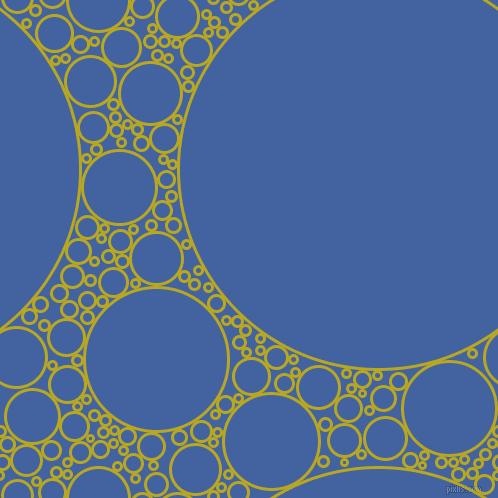 bubbles, circles, sponge, big, medium, small, 3 pixel line width, Earls Green and Mariner circles bubbles sponge soap seamless tileable