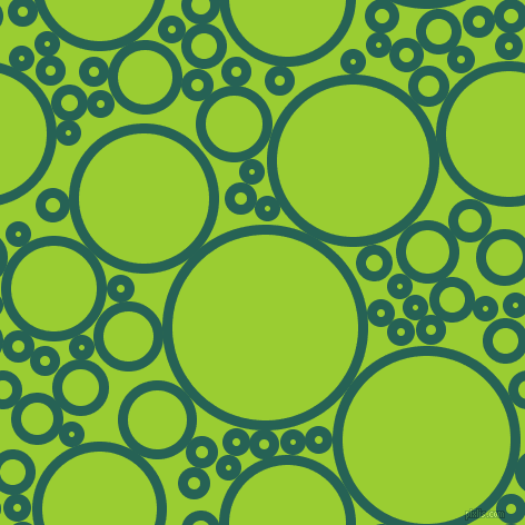 bubbles, circles, sponge, big, medium, small, 9 pixel line width, Eden and Yellow Green circles bubbles sponge soap seamless tileable