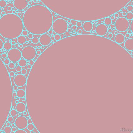 bubbles, circles, sponge, big, medium, small, 2 pixel line width, Electric Blue and Careys Pink circles bubbles sponge soap seamless tileable