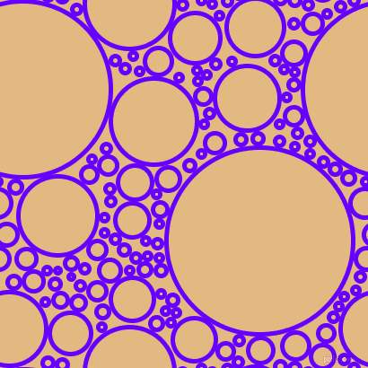bubbles, circles, sponge, big, medium, small, 5 pixel line width, Electric Indigo and Maize circles bubbles sponge soap seamless tileable