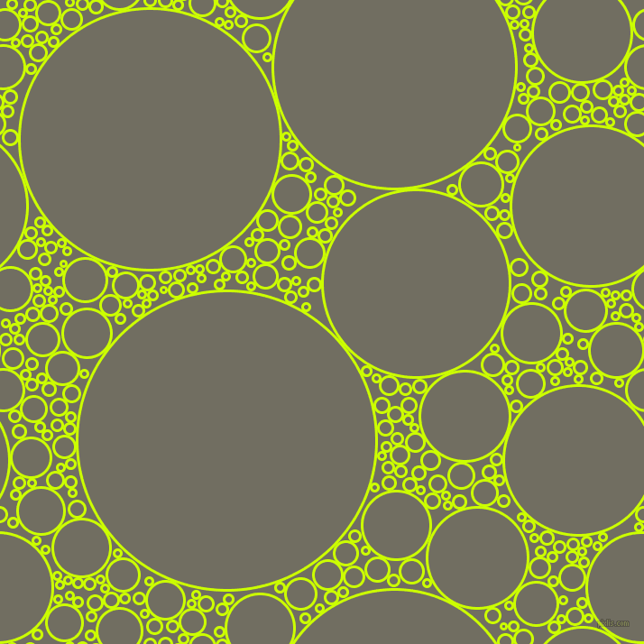 bubbles, circles, sponge, big, medium, small, 3 pixel line width, Electric Lime and Flint circles bubbles sponge soap seamless tileable