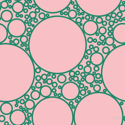 bubbles, circles, sponge, big, medium, small, 5 pixel line width, Elf Green and Azalea circles bubbles sponge soap seamless tileable