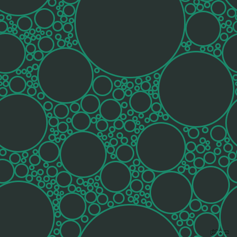 bubbles, circles, sponge, big, medium, small, 3 pixel line width, Elf Green and Aztec circles bubbles sponge soap seamless tileable