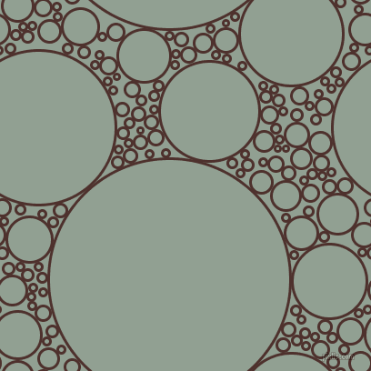 bubbles, circles, sponge, big, medium, small, 3 pixel line width, Espresso and Pewter circles bubbles sponge soap seamless tileable