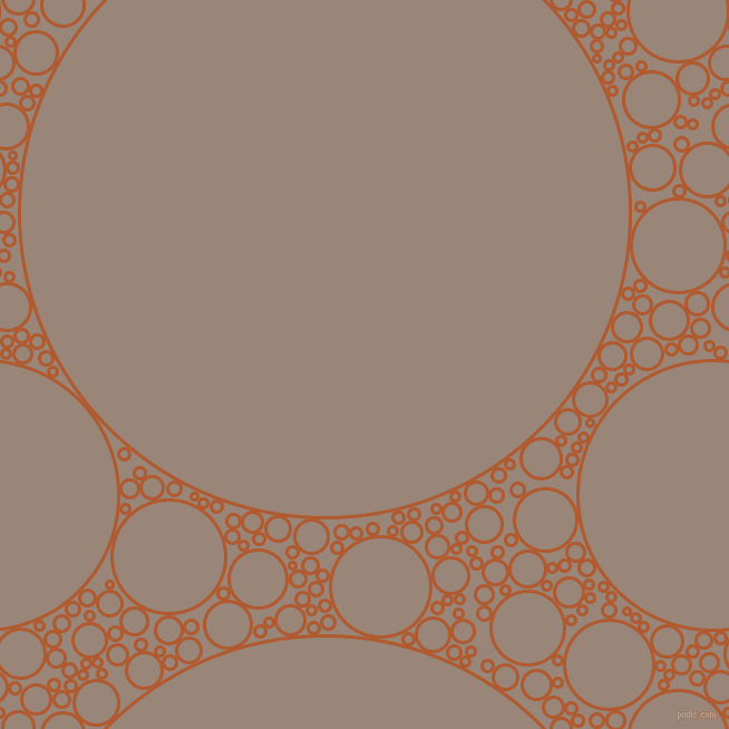 bubbles, circles, sponge, big, medium, small, 3 pixel line width, Fiery Orange and Almond Frost circles bubbles sponge soap seamless tileable