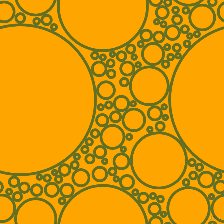 bubbles, circles, sponge, big, medium, small, 9 pixel line width, Fiji Green and Orange circles bubbles sponge soap seamless tileable