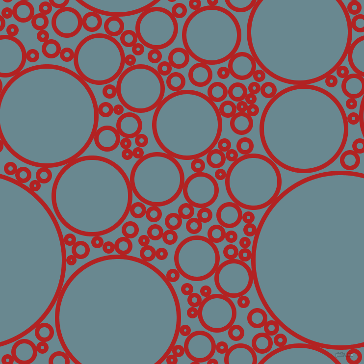 bubbles, circles, sponge, big, medium, small, 9 pixel line width, Fire Brick and Gothic circles bubbles sponge soap seamless tileable