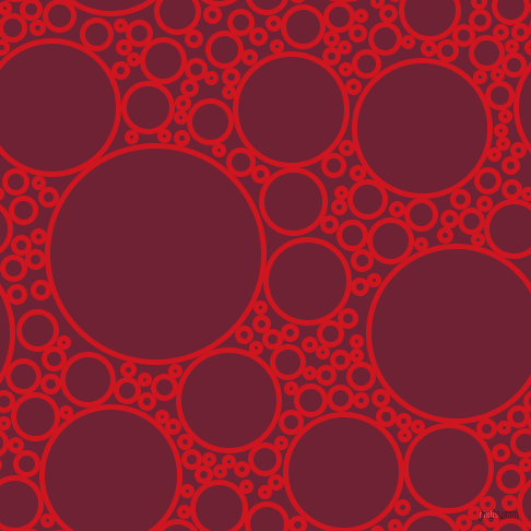 bubbles, circles, sponge, big, medium, small, 5 pixel line width, Fire Engine Red and Claret circles bubbles sponge soap seamless tileable