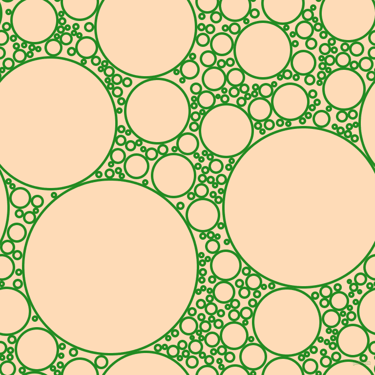 bubbles, circles, sponge, big, medium, small, 5 pixel line width, Forest Green and Sandy Beach circles bubbles sponge soap seamless tileable