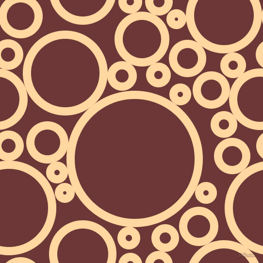 bubbles, circles, sponge, big, medium, small, 17 pixel line width, Frangipani and Sanguine Brown circles bubbles sponge soap seamless tileable