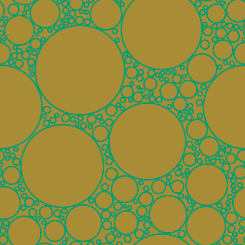 bubbles, circles, sponge, big, medium, small, 3 pixel line width, Free Speech Aquamarine and Reef Gold circles bubbles sponge soap seamless tileable