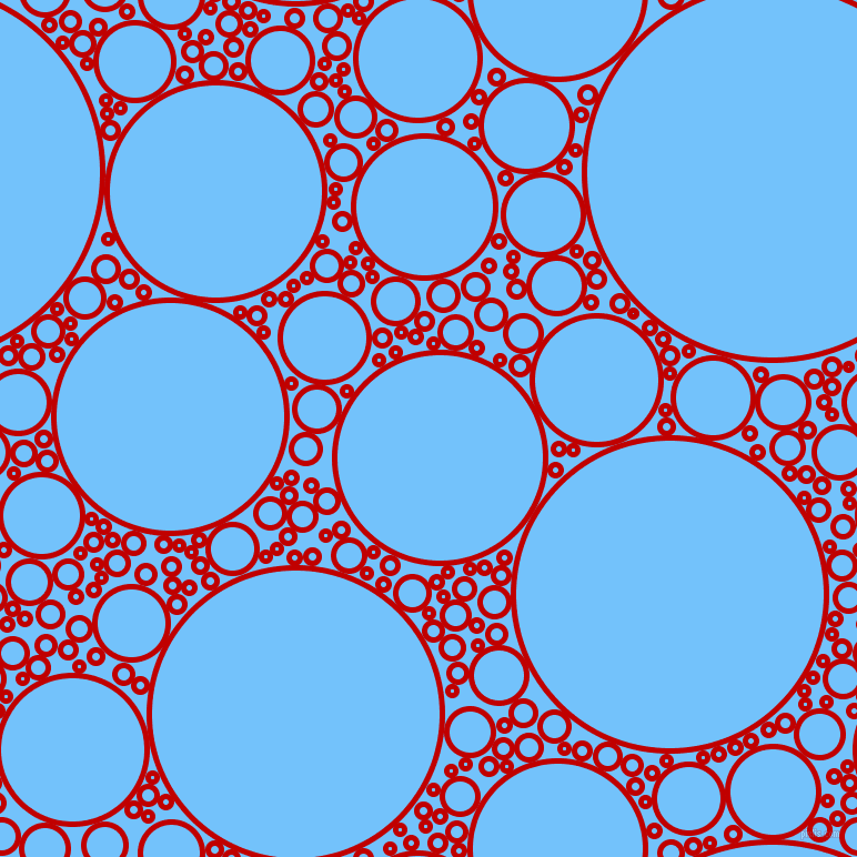 bubbles, circles, sponge, big, medium, small, 5 pixel line width, Free Speech Red and Maya Blue circles bubbles sponge soap seamless tileable