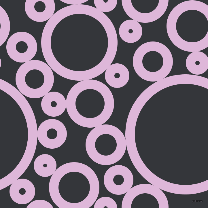bubbles, circles, sponge, big, medium, small, 33 pixel line width, French Lilac and Shark circles bubbles sponge soap seamless tileable