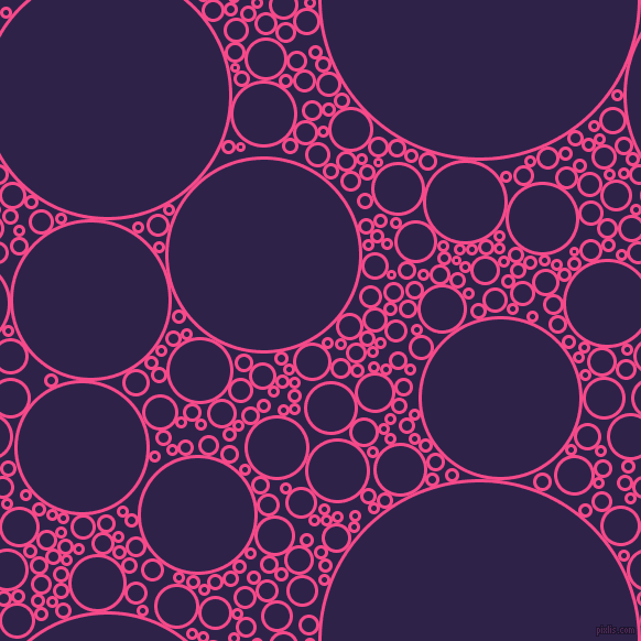 bubbles, circles, sponge, big, medium, small, 3 pixel line width, French Rose and Violent Violet circles bubbles sponge soap seamless tileable