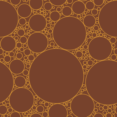 bubbles, circles, sponge, big, medium, small, 2 pixel line width, Fuel Yellow and Copper Canyon circles bubbles sponge soap seamless tileable