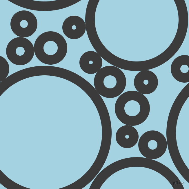 bubbles, circles, sponge, big, medium, small, 33 pixel line width, Fuscous Grey and French Pass circles bubbles sponge soap seamless tileable