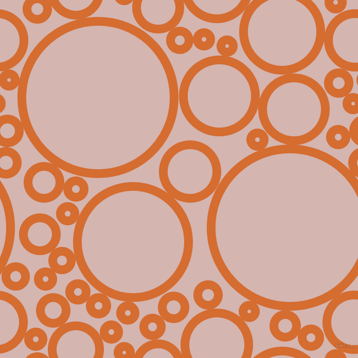 bubbles, circles, sponge, big, medium, small, 17 pixel line width, Gold Drop and Oyster Pink circles bubbles sponge soap seamless tileable