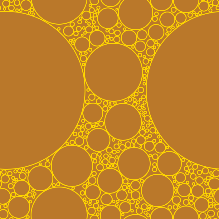 bubbles, circles, sponge, big, medium, small, 3 pixel line width, Gold and Pirate Gold circles bubbles sponge soap seamless tileable