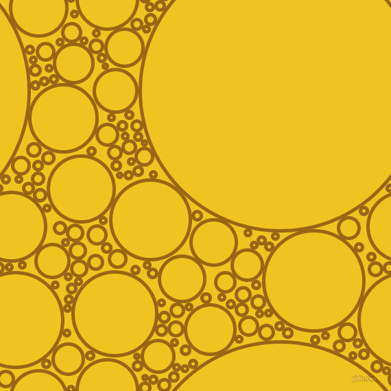 bubbles, circles, sponge, big, medium, small, 5 pixel line width, Golden Brown and Moon Yellow circles bubbles sponge soap seamless tileable