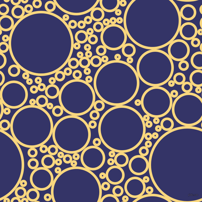 bubbles, circles, sponge, big, medium, small, 9 pixel line width, Golden Glow and Deep Koamaru circles bubbles sponge soap seamless tileable