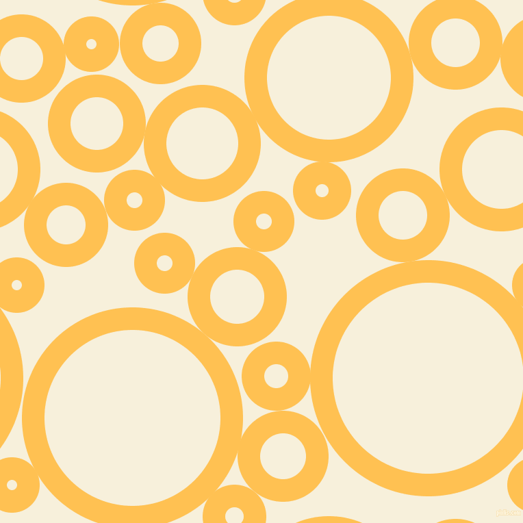 bubbles, circles, sponge, big, medium, small, 33 pixel line width, Golden Tainoi and Apricot White circles bubbles sponge soap seamless tileable