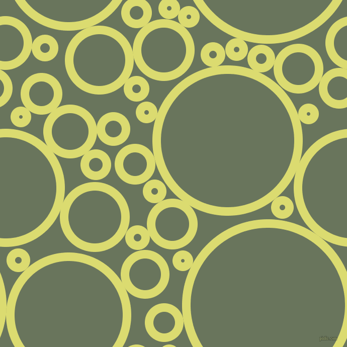 bubbles, circles, sponge, big, medium, small, 17 pixel line width, Goldenrod and Willow Grove circles bubbles sponge soap seamless tileable