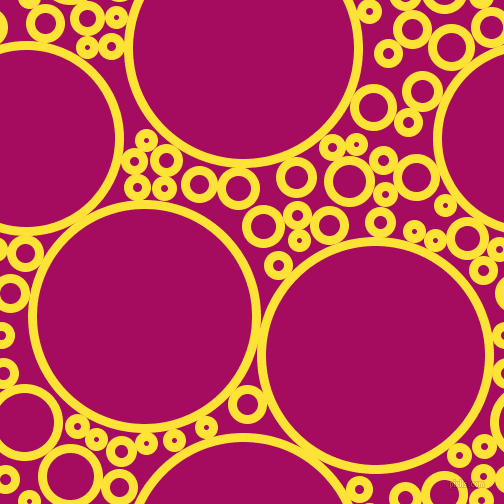 bubbles, circles, sponge, big, medium, small, 9 pixel line width, Gorse and Jazzberry Jam circles bubbles sponge soap seamless tileable