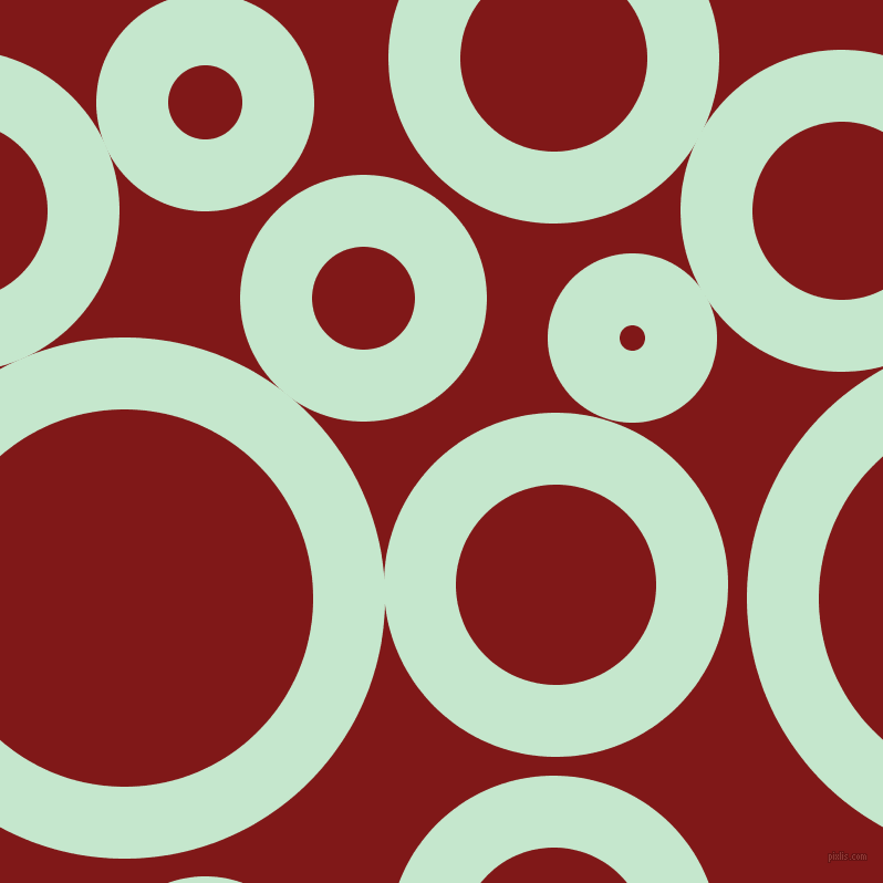 bubbles, circles, sponge, big, medium, small, 65 pixel line width, Granny Apple and Falu Red circles bubbles sponge soap seamless tileable
