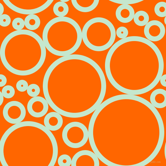 bubbles, circles, sponge, big, medium, small, 17 pixel line width, Granny Apple and Safety Orange circles bubbles sponge soap seamless tileable