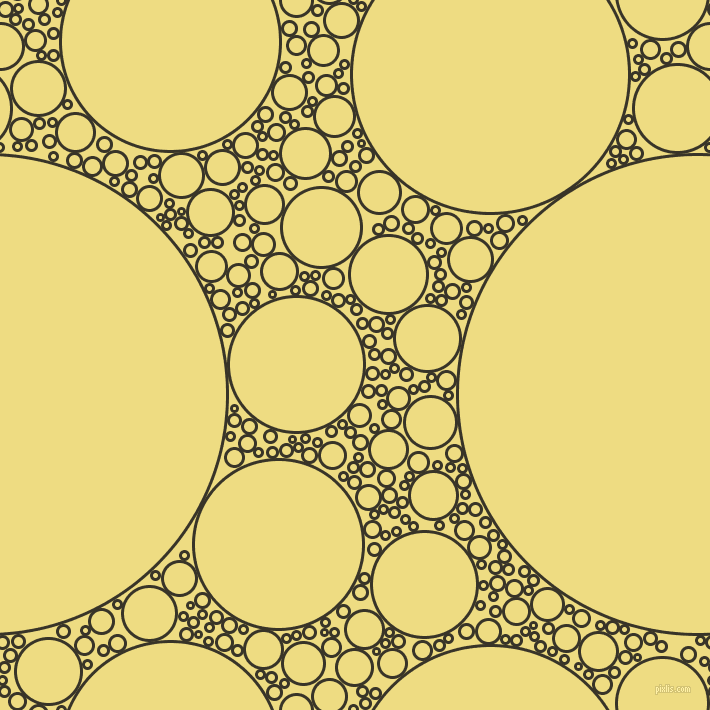 bubbles, circles, sponge, big, medium, small, 3 pixel line width, Graphite and Flax circles bubbles sponge soap seamless tileable