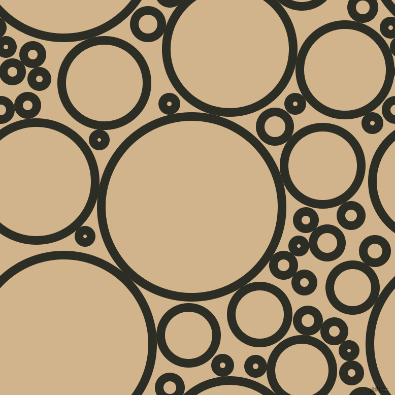 bubbles, circles, sponge, big, medium, small, 17 pixel line width, Green Waterloo and Tan circles bubbles sponge soap seamless tileable