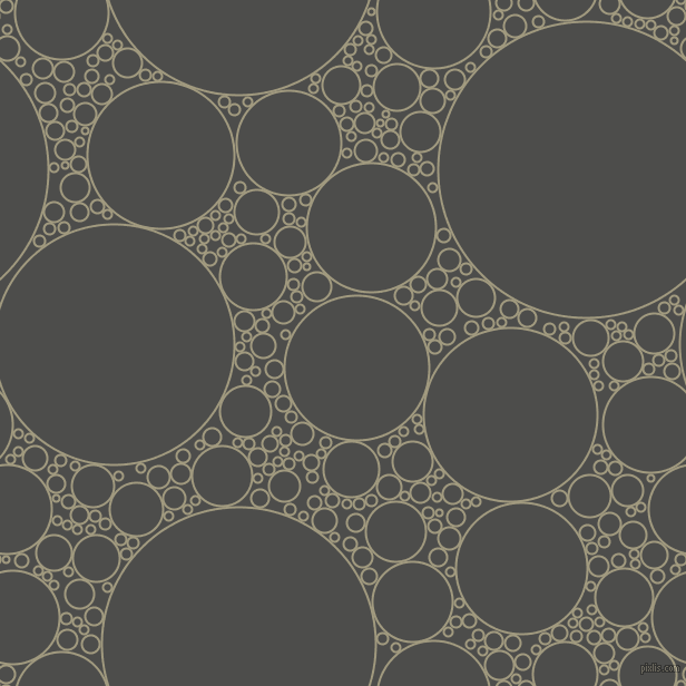 bubbles, circles, sponge, big, medium, small, 2 pixel line width, Grey Olive and Thunder circles bubbles sponge soap seamless tileable