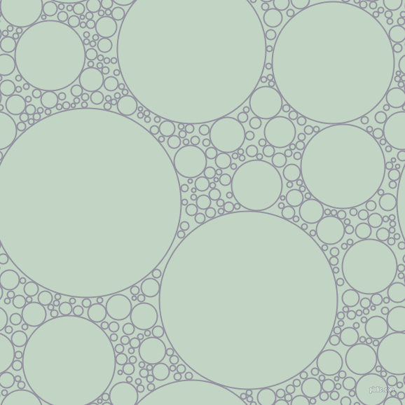 bubbles, circles, sponge, big, medium, small, 2 pixel line width, Grey Suit and Sea Mist circles bubbles sponge soap seamless tileable