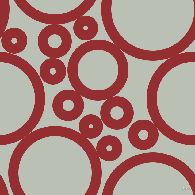 bubbles, circles, sponge, big, medium, small, 33 pixel line width, Guardsman Red and Pumice circles bubbles sponge soap seamless tileable