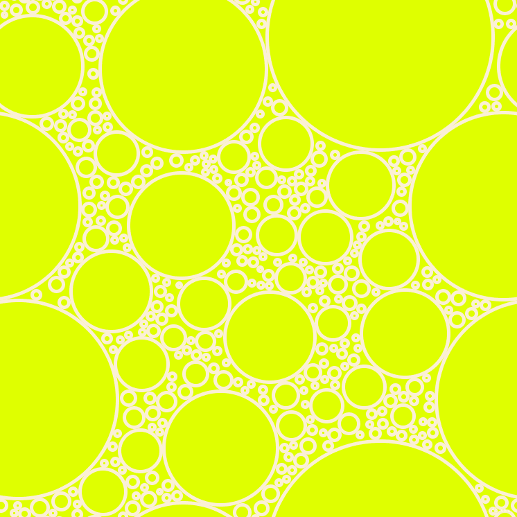 bubbles, circles, sponge, big, medium, small, 5 pixel line width, Half Dutch White and Chartreuse Yellow circles bubbles sponge soap seamless tileable