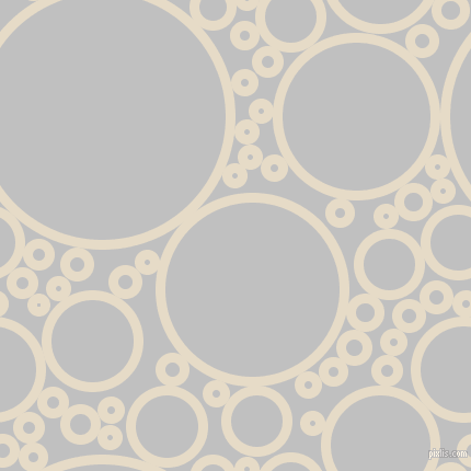 bubbles, circles, sponge, big, medium, small, 9 pixel line width, Half Spanish White and Silver circles bubbles sponge soap seamless tileable