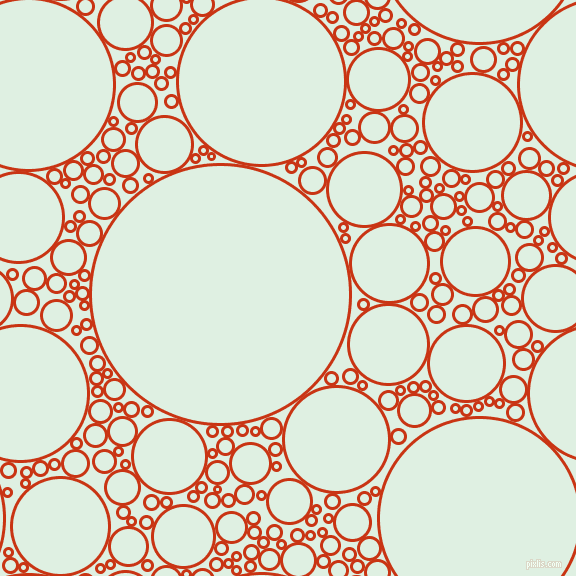 bubbles, circles, sponge, big, medium, small, 3 pixel line width, Harley Davidson Orange and Off Green circles bubbles sponge soap seamless tileable