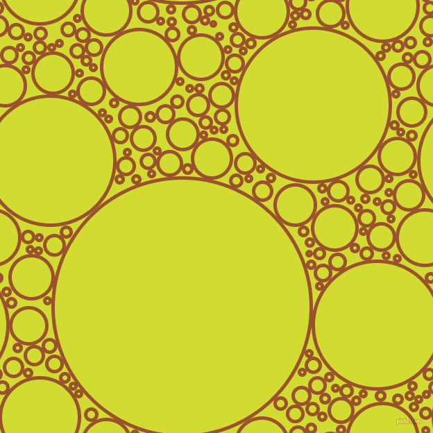 bubbles, circles, sponge, big, medium, small, 5 pixel line width, Hawaiian Tan and Bitter Lemon circles bubbles sponge soap seamless tileable