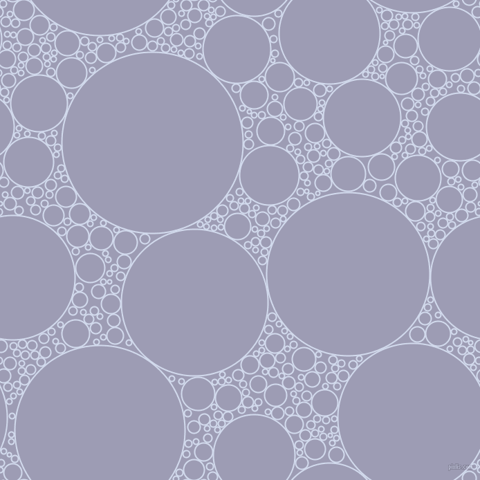 bubbles, circles, sponge, big, medium, small, 2 pixel line width, Hawkes Blue and Logan circles bubbles sponge soap seamless tileable