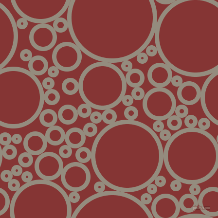 bubbles, circles, sponge, big, medium, small, 9 pixel line width, Heathered Grey and Tall Poppy circles bubbles sponge soap seamless tileable