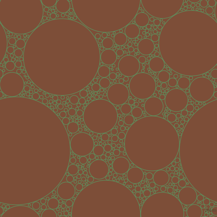 bubbles, circles, sponge, big, medium, small, 2 pixel line width, Hippie Green and Cigar circles bubbles sponge soap seamless tileable